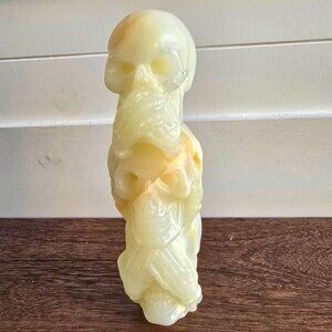 Green Onyx Skull Stack – “See No Evil, Hear No Evil, Speak No Evil” – Protection